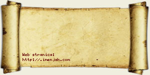 Matija Jazački vizit kartica